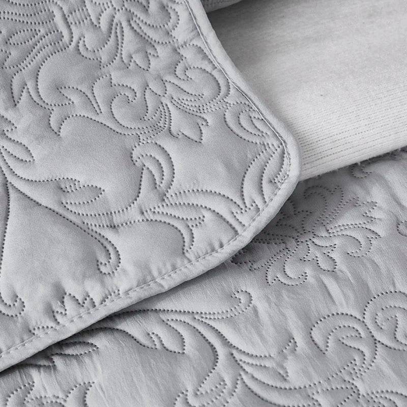 WOSTAR Quilted thicken flat bed sheet summer bedspread solid jacquard couple bed linens luxury double bed bedding king size - P12 Hub Europe