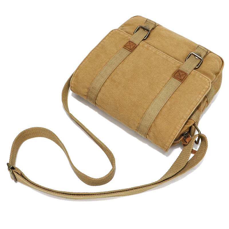 Fashion Canvas Single Shoulder Bag Men Women Unisex Travel Crossbody Bag Outdoor Casual Satchel Vintage Messenger Bags