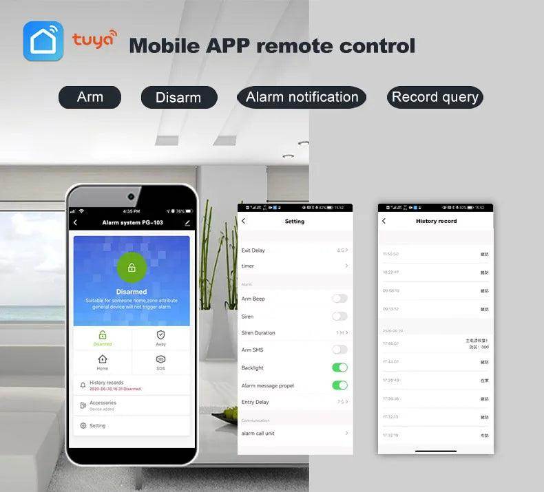 Alarm Smart Tuya WiFi 4G Home - P12 Hub Europe
