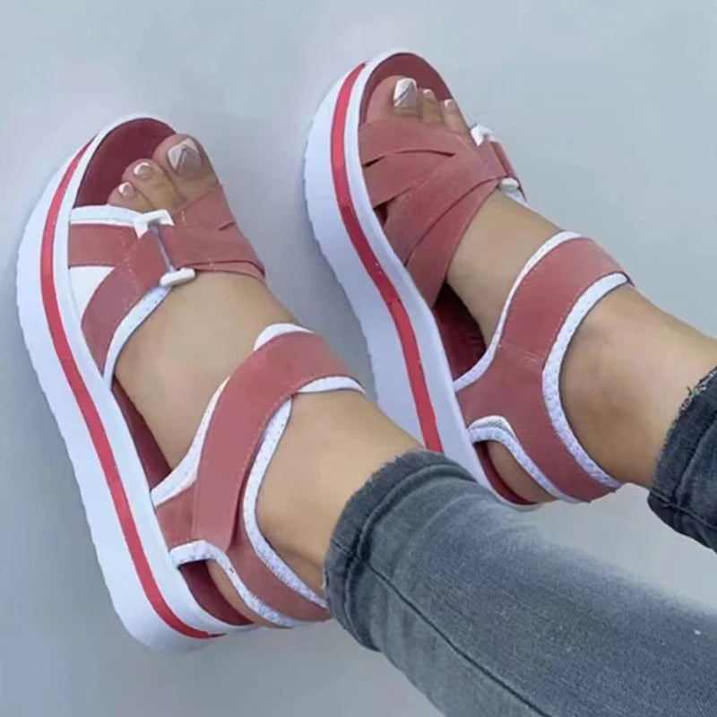 Summer Sandals Shoes Women Outdoor Walking Shoes Party Women Shoe Wedge Sandals Woman Beach Footwear Female Sandal Women