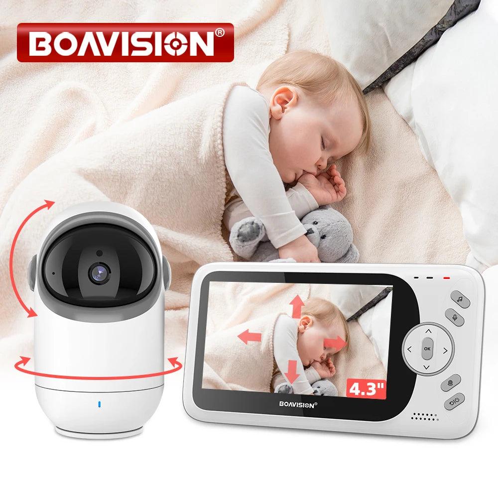 Baby Monitor 4.3" Video Pan/Tilt, 2-Way Audio, Night Vision