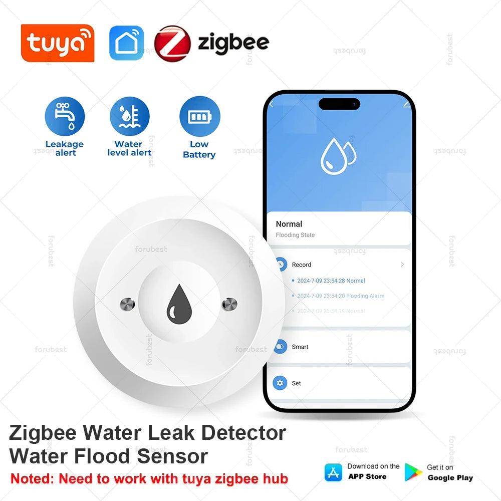 Zigbee Water Leak Sensor | Smart Life Flood Alarm - P12 Hub Europe