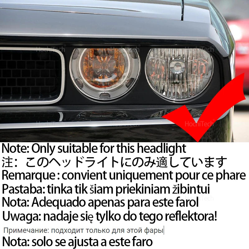 High Quality 16-Color Ultra Bright RGB Cotton LED Angel Eye Rings Daytime Light for Dodge challenger 2008-2014 Car Accessories