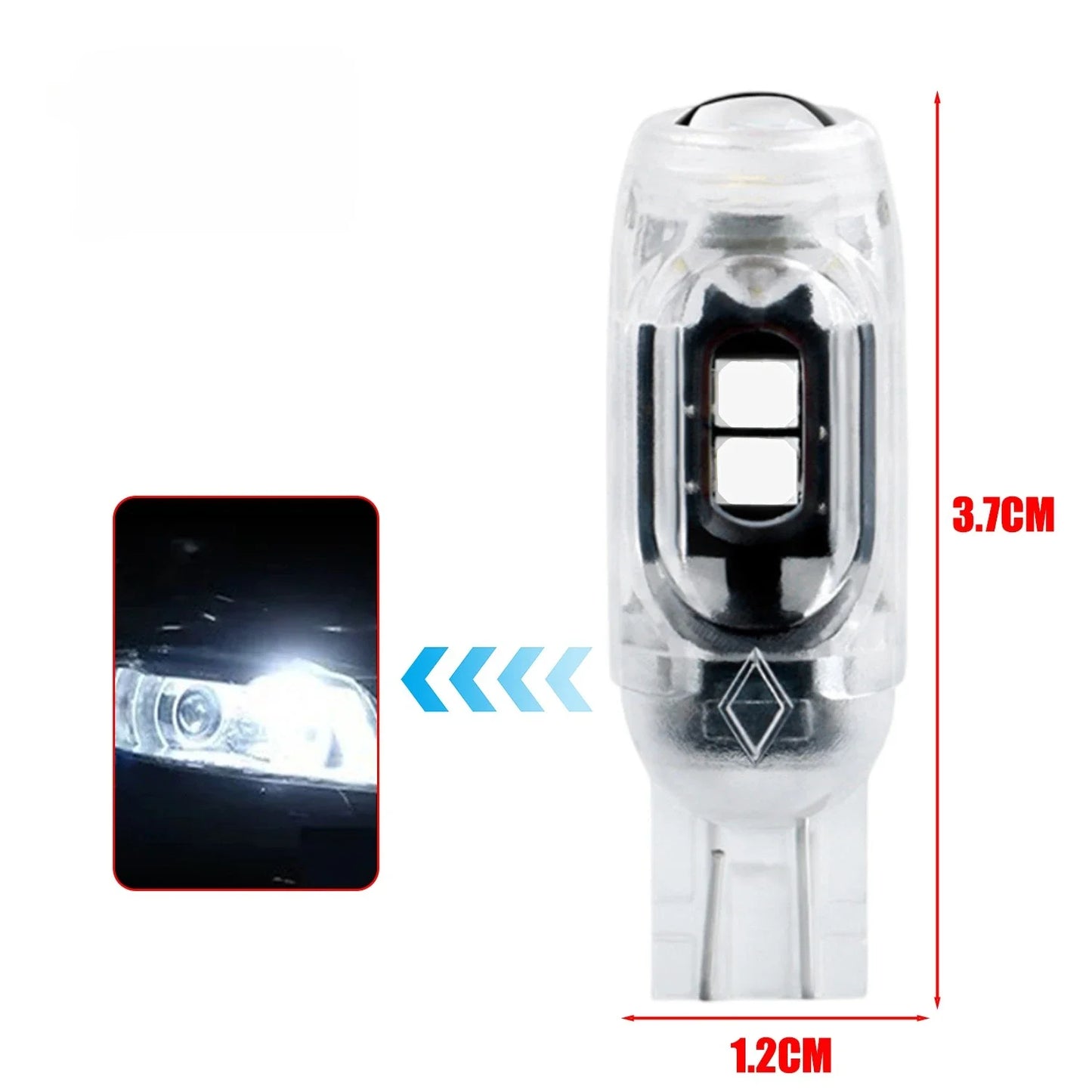 T10 LED Strobe Light 3030 5SMD 5W5 Flashing Lamp for Motorcycle Car License Plate Infinite Decoding Clearance Light