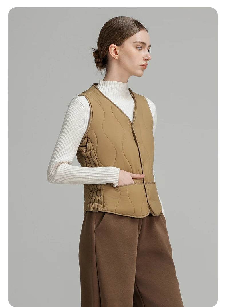 Women's Lightweight Down Vest - P12 Hub Europe