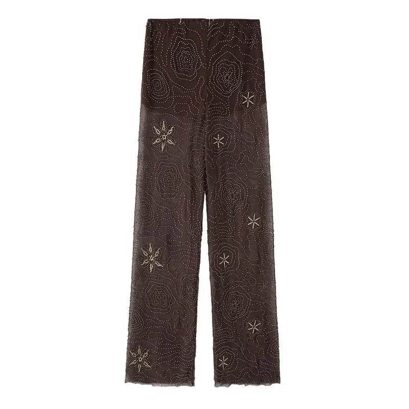 Sequin Baggy Wide Pants - P12 Hub Europe