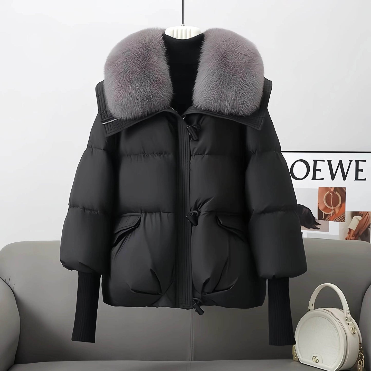 Korean Fur Collar Parka - P12 Hub Europe