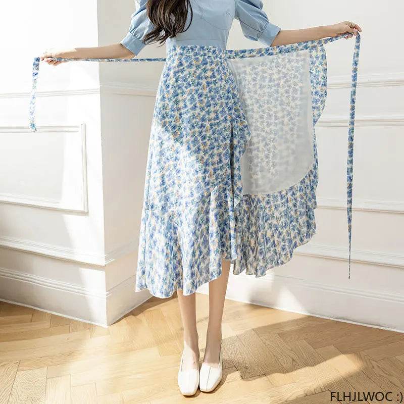 Women's Floral Lace-Up Dress - P12 Hub Europe