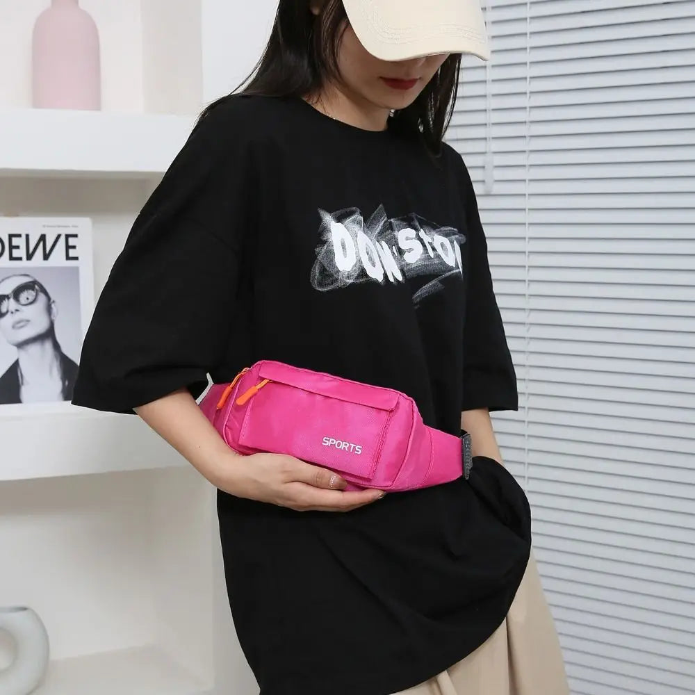Women Waist Pack Sports Running Waist Bag for Men Mobile Phone Holder Belt Bag Gym Fitness Travel Pouch Chest Bags Waterproof