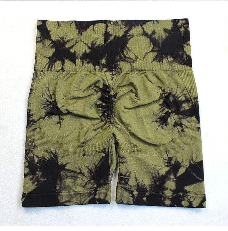 Tie Dye Yoga Shorts Women - P12 Hub Europe