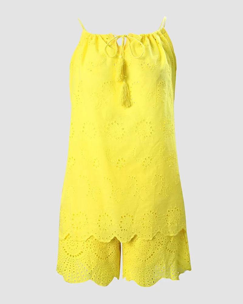 Embroidery Shorts Set - P12 Hub Europe