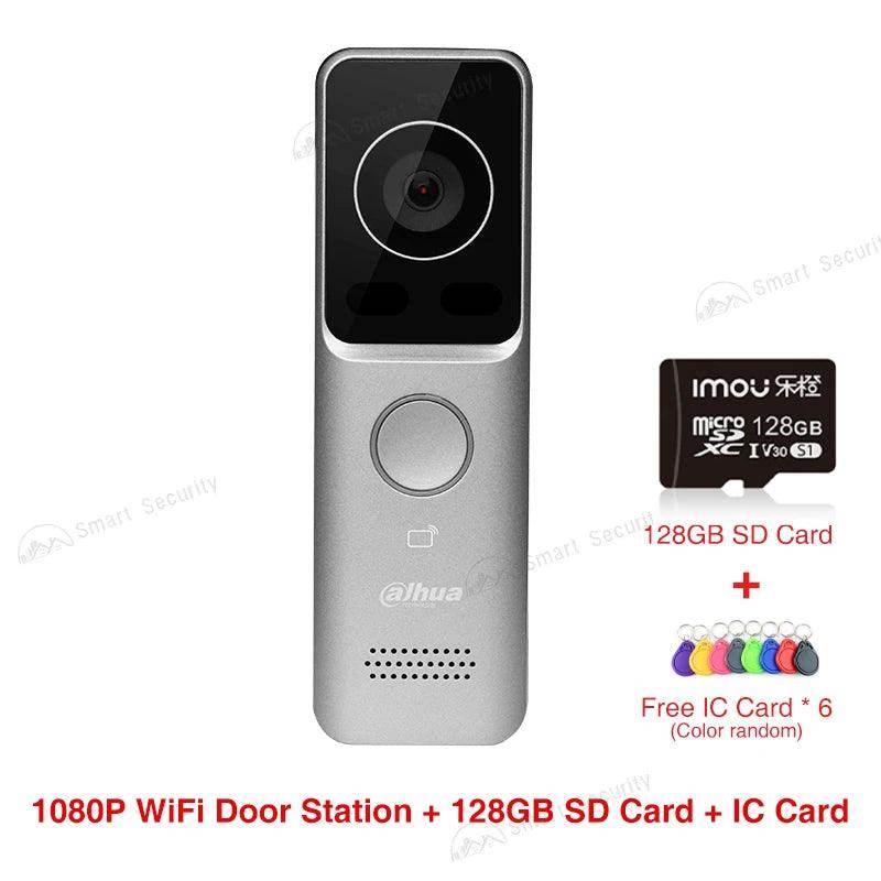 Doorbell Dahua 1080P WiFi PoE, Card Unlock, 2-Way Audio, IP65 - P12 Hub Europe