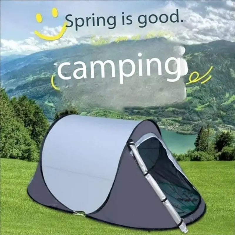 fully automatic tent pop up Sunshade Front and rear ventilation Foldable Automatic Beach Outdoor Picnic tent for 1-2 people