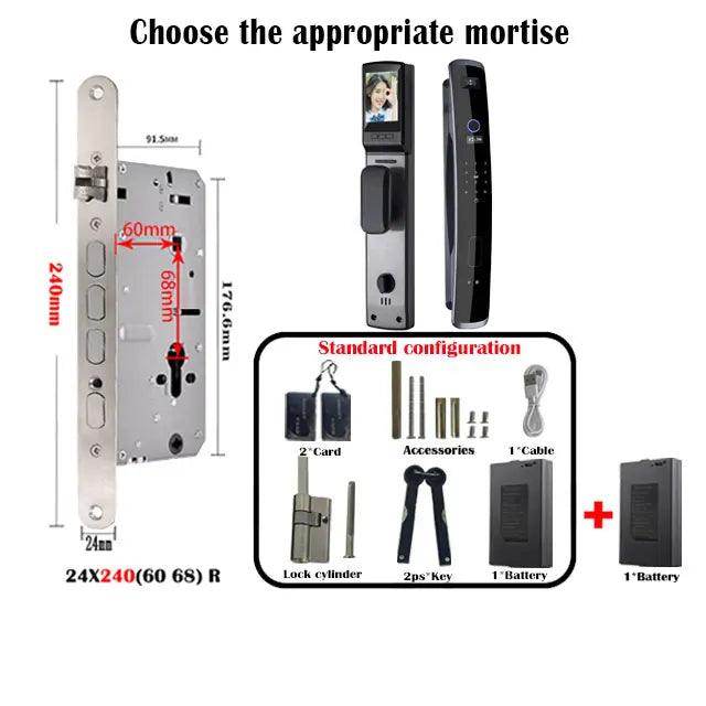 3D Face Lock w/ Camera & SIM | WiFi, Fingerprint, Card, NFC, IP66 - P12 Hub Europe