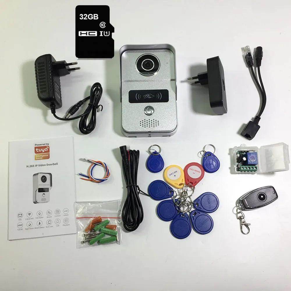 WiFi Doorbel1080P PoE WiFi Doorbell Motion Detect, SD Card, App - P12 Hub Europe