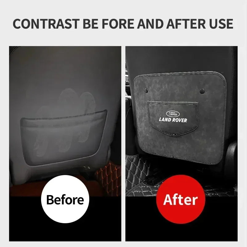 Car Seat Anti Kicking Dirty Wear Scratch Mat For Land Rover Discovery 2 3 4 Range Rover Freelander 1 2 SV SVR Velar Evoque