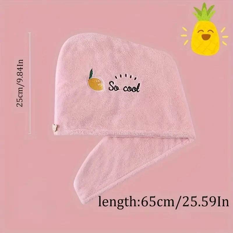 1pc Quickly Dry Hair Hat Super Absorbent Soft Bathroom Women Head Towels Girls Cute Hair Towel Hair Dry Wrap Bonnets - P12 Hub Europe