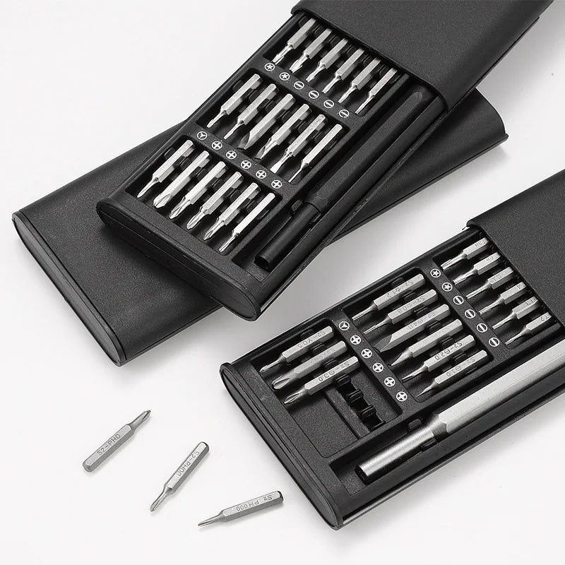 25 in 1 Precision Screwdriver Set Portable Multifunctional Glasses Mobile Phone Repair Tool Disassembly Magnetic Mini Pocket