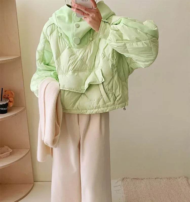 Candy Color Korean Down Jacket - P12 Hub Europe