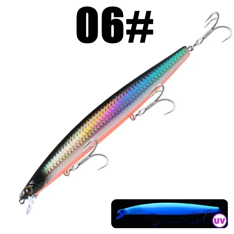 GREENSPIDER 16cm 33g New Long Casting Minnow Baits Floating Sea Fishing Lures Wobble Artificial Hard Baits Jerkbait Minnow