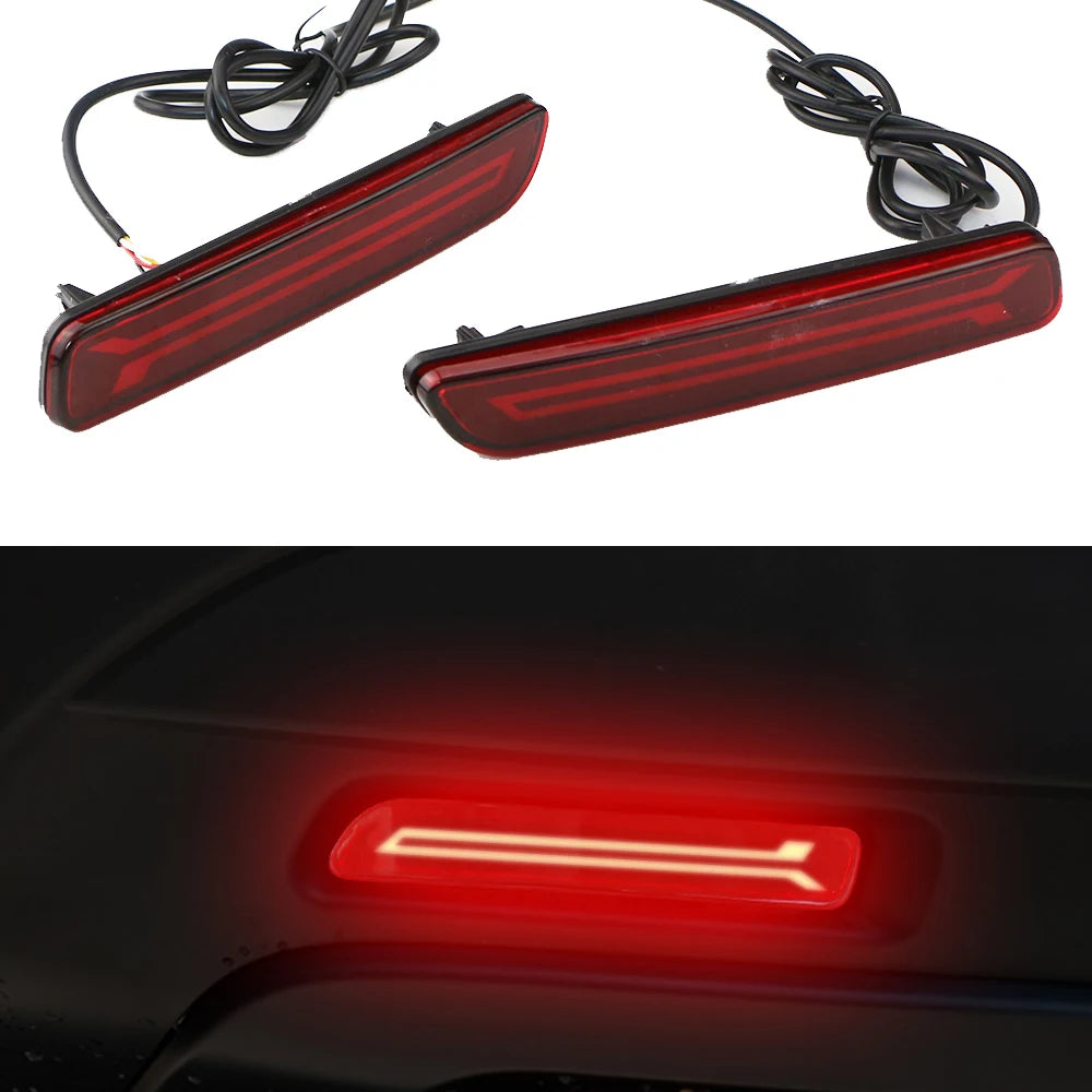 Car Flashing 2Pcs Led Brake Lights Rear Bumper Lamp Reflector Tail Lamp for Suzuki Ertiga Ciaz Vitara S-Cross SX4 Splash
