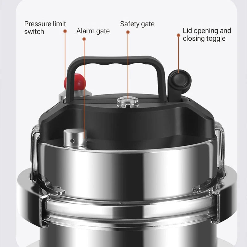Upgrade Non stick Pressure Pot Small Outdoor Camping 0.8L-1.6L Home Gas Induction Cooker Pressure Pot Cooking 5 Bowls of Rice