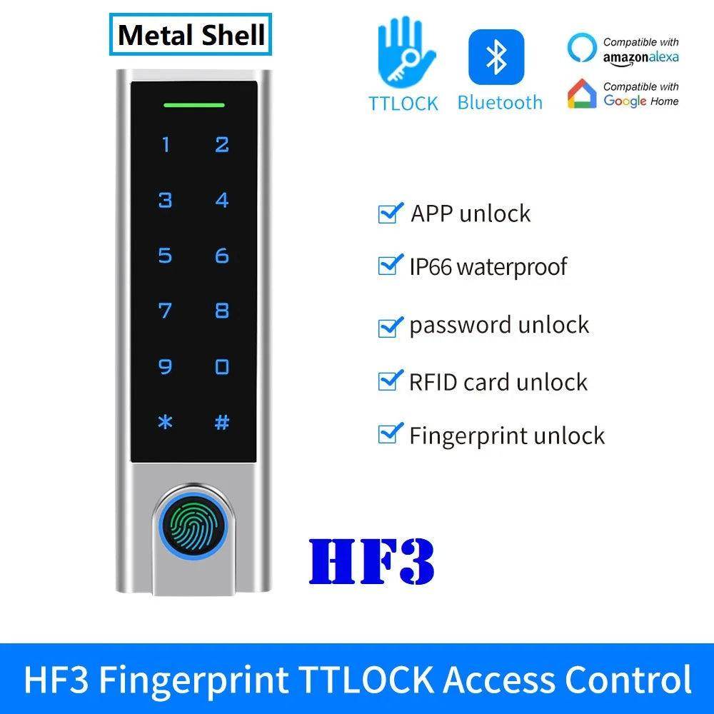 Lock Bluetooth RFID Keypad | IP68, App Unlock, IC Card, Alexa/Google - P12 Hub Europe
