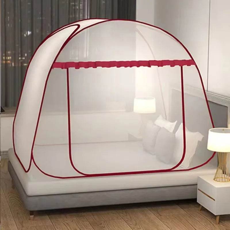 Simple Yurt Mosquito Net Portable Camping Tent Single Double Bed Canopy For Adult Foldable Bunk Mesh Net Breathable Mosquito Net - P12 Hub Europe