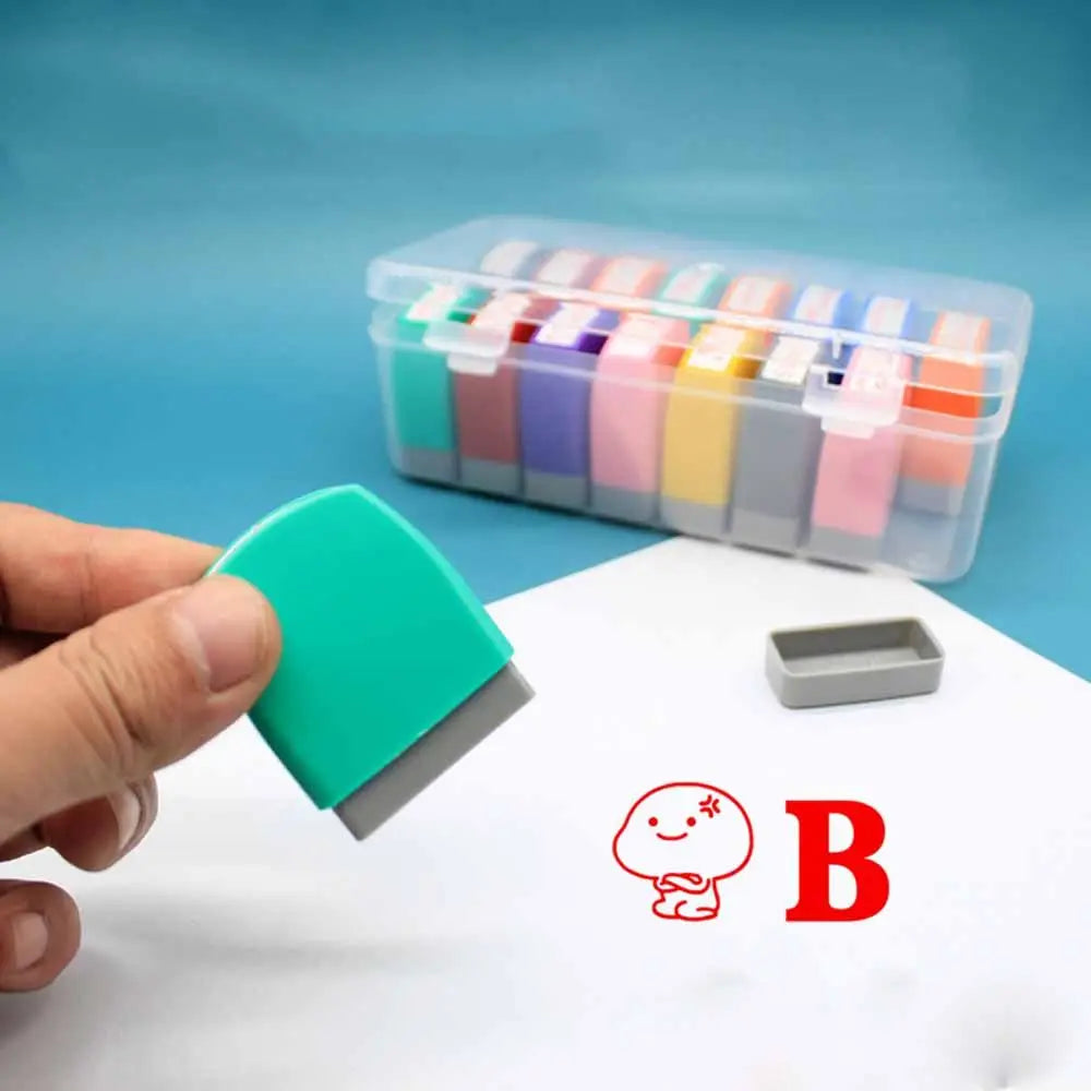 Kids Seal Photosensitive Chapter Children Toy Stamps Cartoon Stamps Reward Seal Encouragement Teaching stamp Commentary Stamp