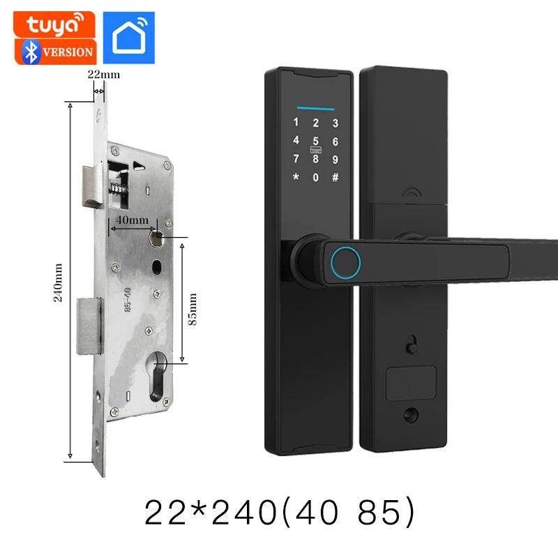 Smart Fingerprint Door Lock | App, Card, Code, Key - P12 Hub Europe
