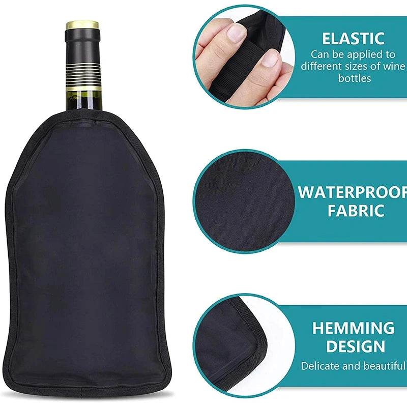Wine Ice Bag Cooling Holder Jelly Picnic Beverage Nylon Wine Cooler Sleeve Soft Drink Rack Bar Tool Champagne Wine Bottle Covers - P12 Hub Europe