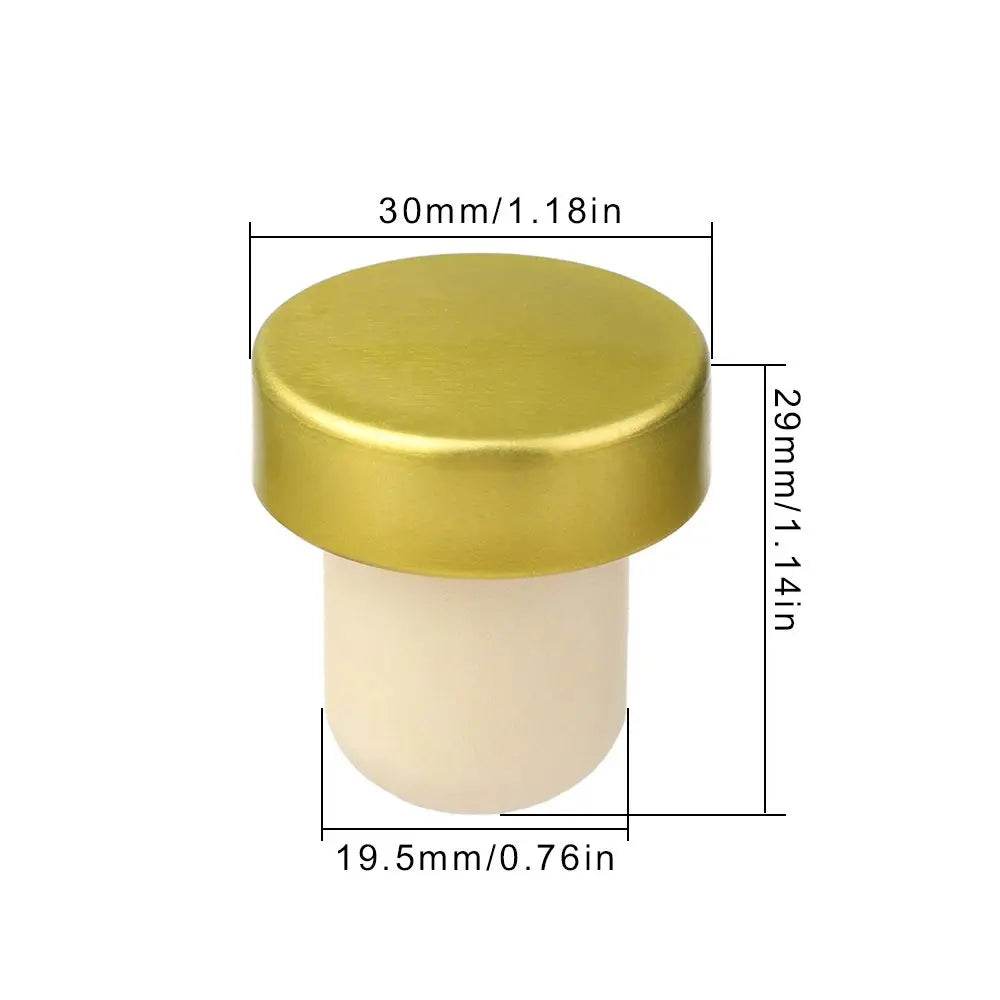 Silicone Champagne Wine Beer Bottle Cork Stopper Plug Wine Bottle Sealer Cap Stopper Bar Kitchen Tool Vacuum Sealed Sealer Plug - P12 Hub Europe