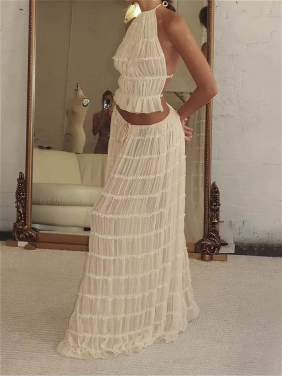 Elegant Backless Maxi Set - P12 Hub Europe