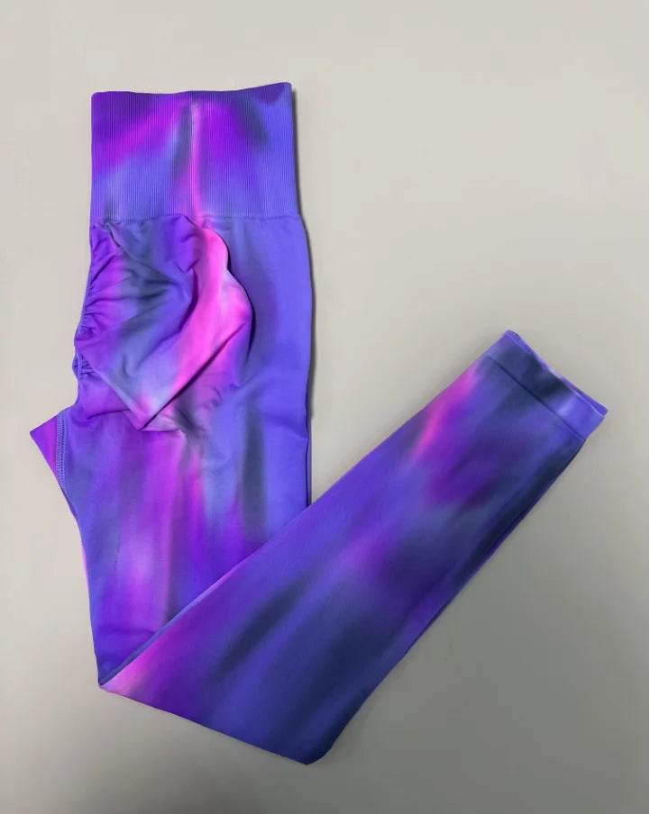 Women's Tie-Dye Scrunch Leggings - P12 Hub Europe