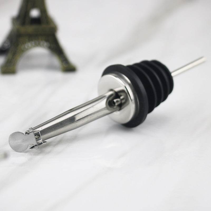 Stainless Steel Wine Olive Oil Pourer Dispenser Spout Glass Bottle Pourer Cap Spout Stopper Mouth Dispenser Bartender - P12 Hub Europe