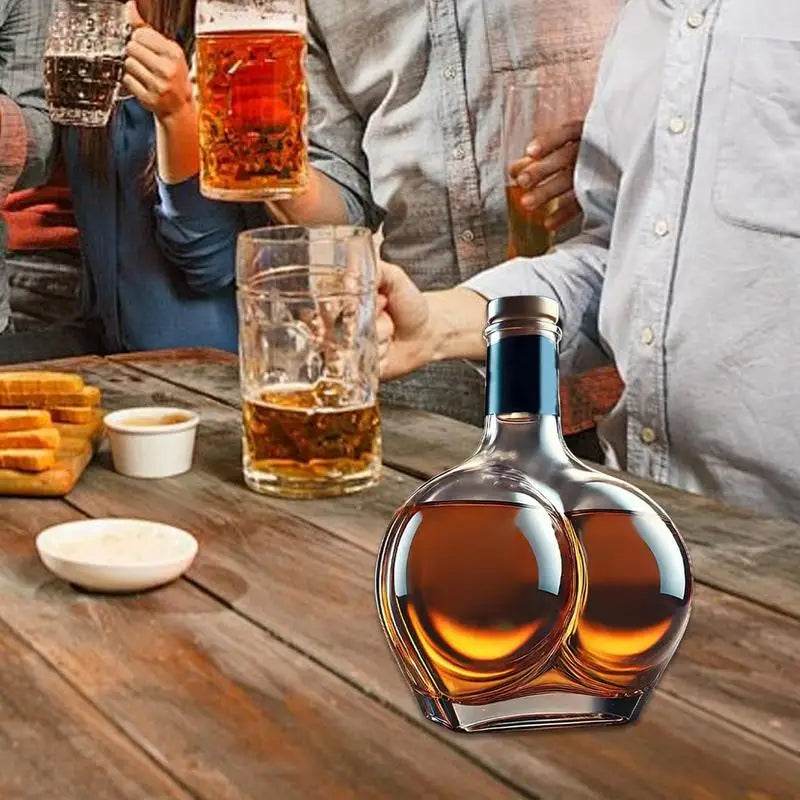 Creative Whiskey Bottle Decanter Realistic Novelty Glass Jug Liquor Bottle Whiskey Wine Brandy Scotchs Bourbon Vodka Decanter - P12 Hub Europe