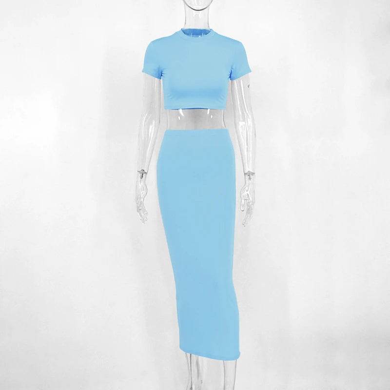 Sexy Crop Top Skirt Set - P12 Hub Europe