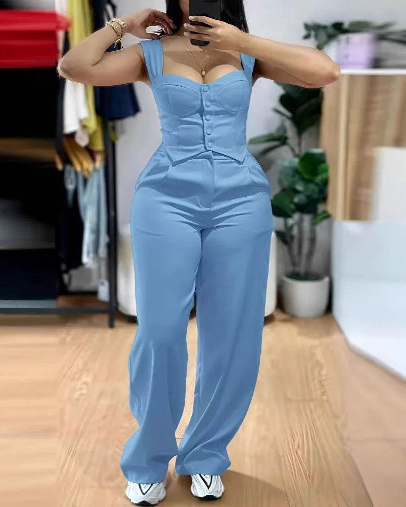 Chic Vest Trouser Set - P12 Hub Europe