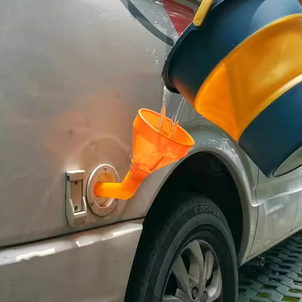 Fuel Funnel Filter Gasoline Engine Oil Funnel Refueling Moto Car Long Mouth Funnels Caravan Campervan Car Repair Filling Tools