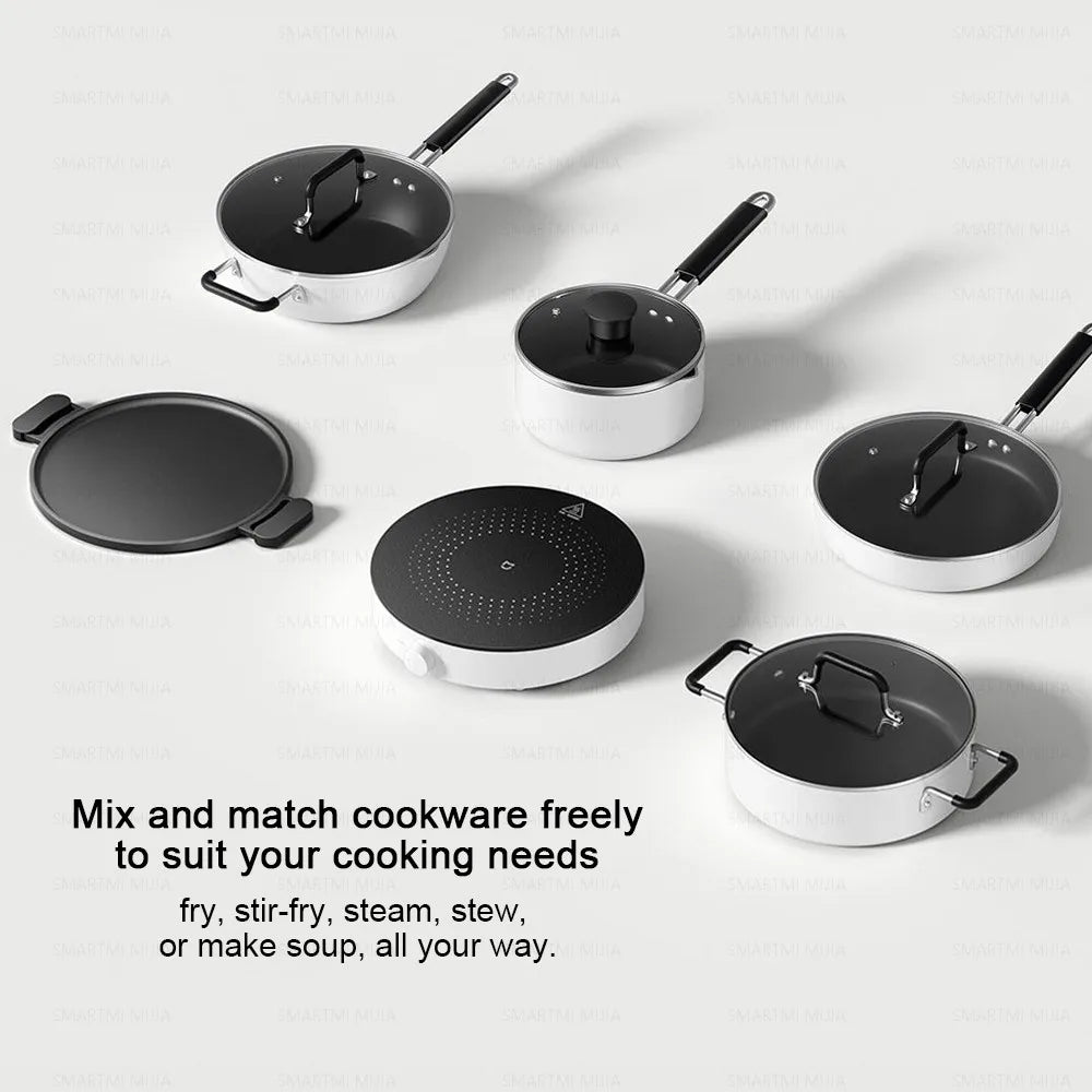 XIAOMI MIJIA Induction Cooker N1, 2100W High-Power, 6 Heat Levels, 8 Safety Protections, Easy Clean,Chinese Version With Adapter