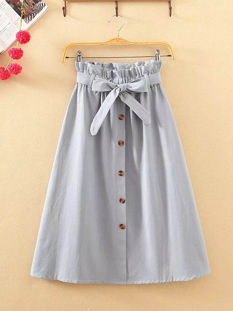 Women's Korean Pleated Midi Skirt - P12 Hub Europe