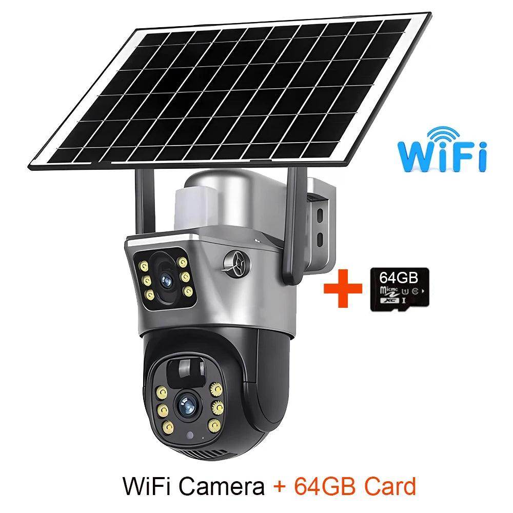 Outdoor Camera 4G Solar Dual Lens 8MP, PIR, Color Night - P12 Hub Europe