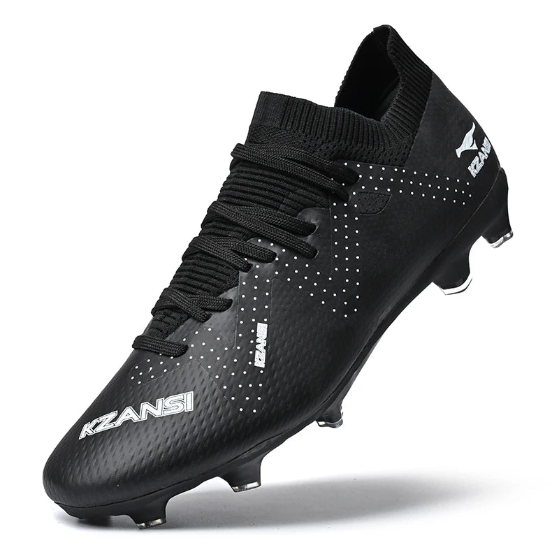 Original Brand Blue Men's Professional Soccer Cleats Turf Non-slip Football Shoes for Men Lace-up Low Cut Soccer Sneakers Male