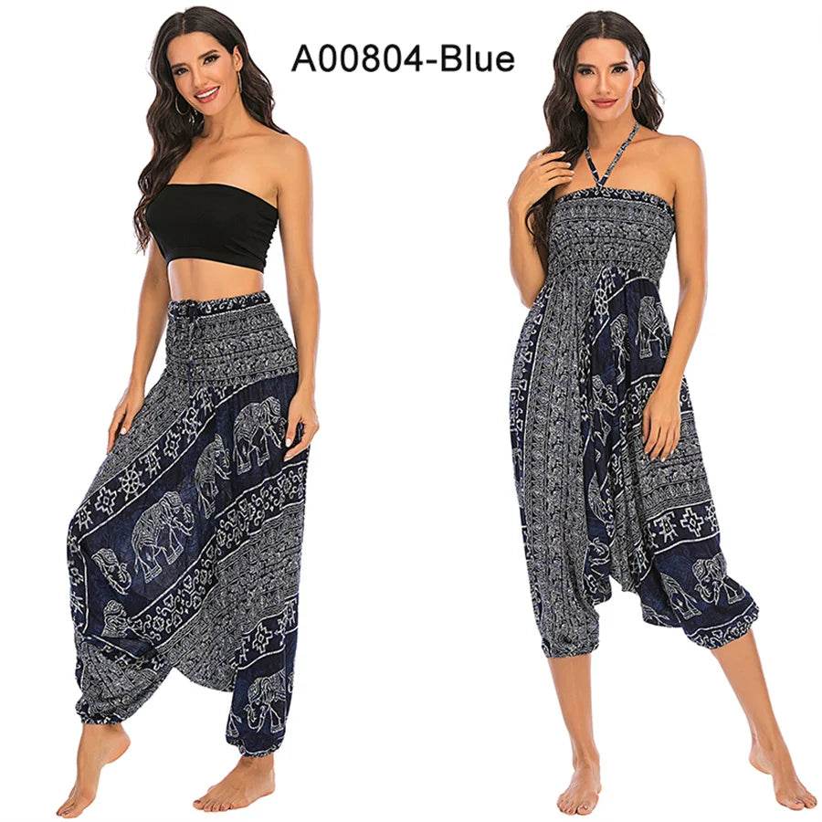 Women's Boho Harem Rayon Pants - P12 Hub Europe