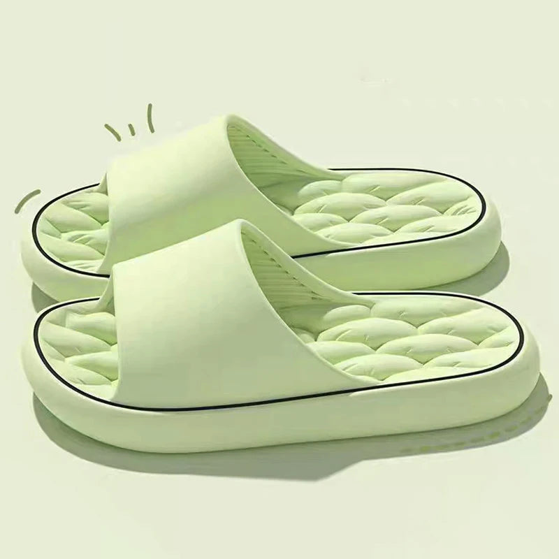 Slippers for men summer outdoor wear 2024 new indoor home bathroom non-slip wear-resistant beach sandals for women