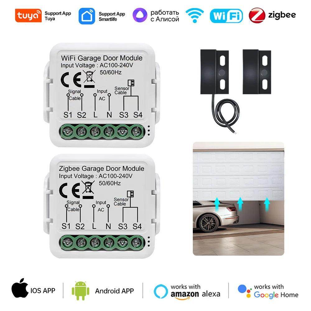 Garage Door Controller Alexa/Google, App, Timer, Share - P12 Hub Europe
