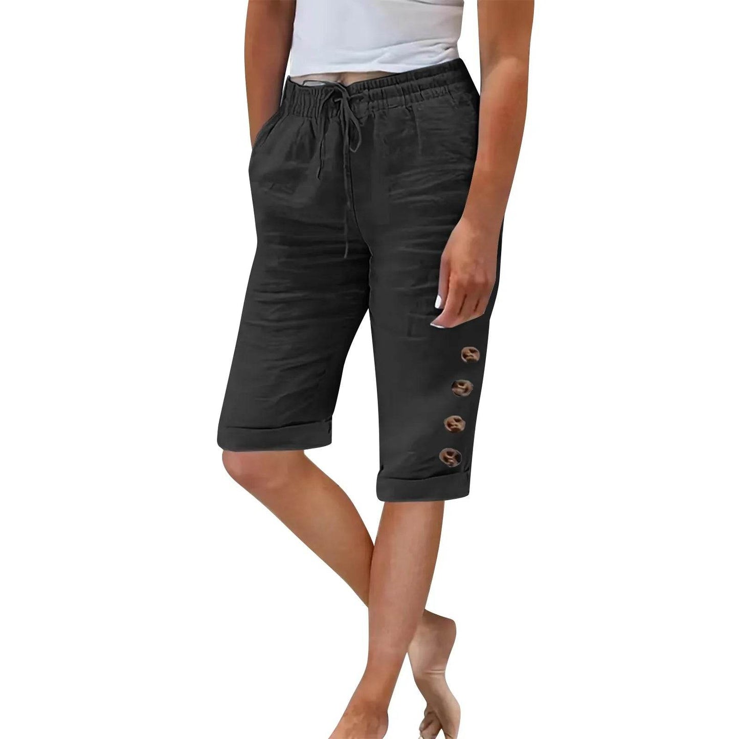 Women's Summer Cotton Linen Pants - P12 Hub Europe