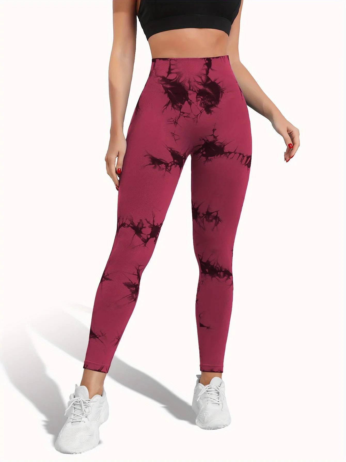Tie Dye Seamless Butt Lift Leggings - P12 Hub Europe
