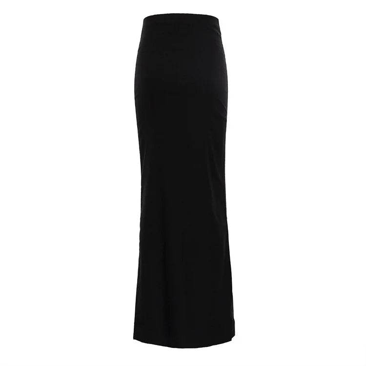 Women's Black Maxi Skirt - P12 Hub Europe