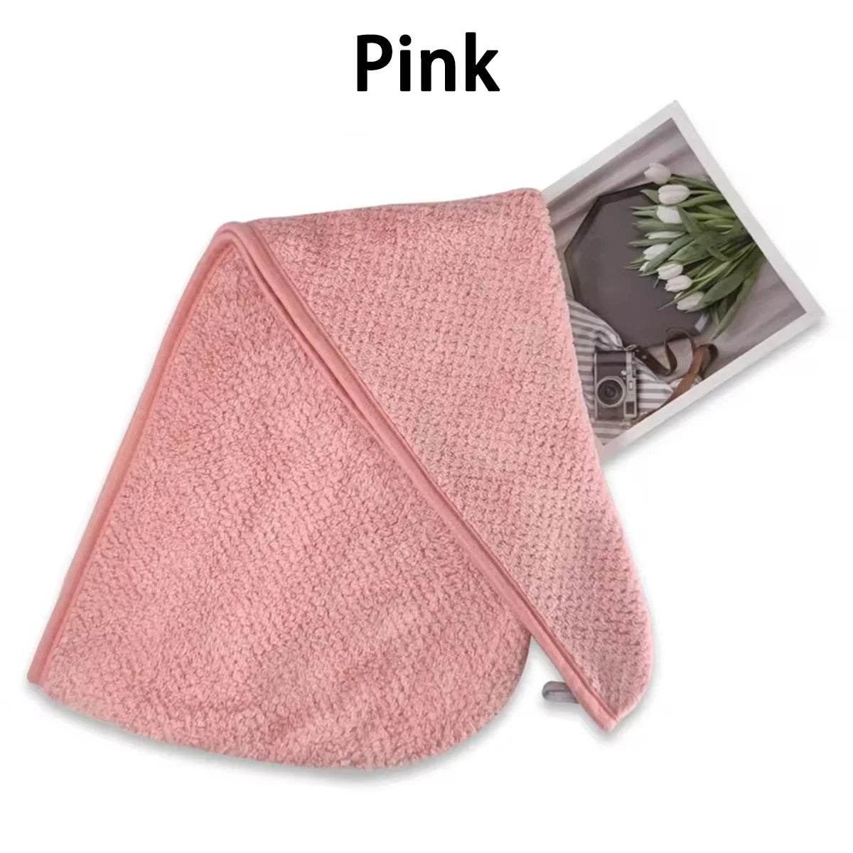 Women's dry hair towels are household items used for wiping hair, including thick and highly absorbent headscarves, quick drying - P12 Hub Europe